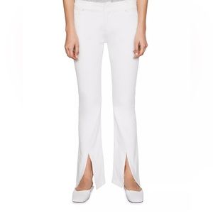 FRAME Mini Boot Mid-Rise Slit-Hem Bootcut Jeans